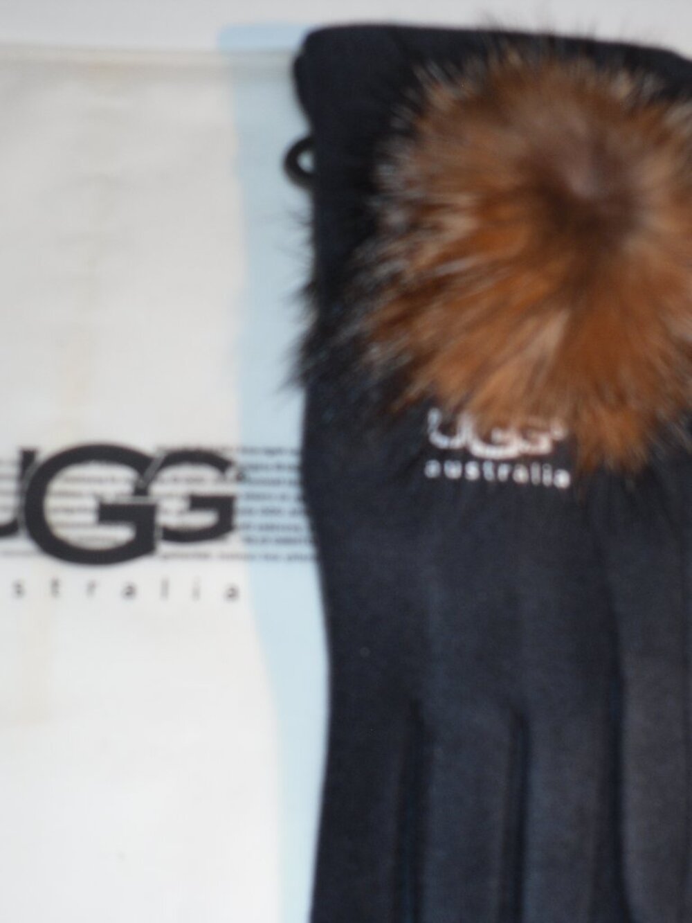 UGG women's gloves navy blue new